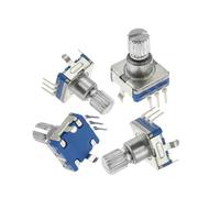 AUOQKQUT 5PCS Rotary Code Switch EC11S 20CC The Plum Blossom Handle 12.5F The Encoder 12.5KQ AUOQKQUT