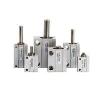 AUOQKQUT CDUJB12-5 Single Acting Mounting Pneumatic Cylinder Built-in Magnet Bore 12mm 16mm 20mm Stroke 5/10/15/20/25/30/35/40(30mm Stroke,CUJB-S 12mm bore) AUOQKQUT