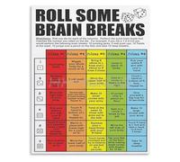 AUOQKQUT Focus and Movement Metal Sign Classroom Management Tool Sensory Break Poster For Students With ADHD Teachers Resource 8 X 12 inch