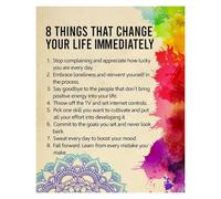 AUOQKQUT Life Altering Truths Metal Tin Sign Philosophical Wall Decor Kitchen Dining Room Patio 8 X 12 inch