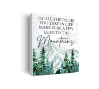 AUOQKQUT Office and Classroom Motivational Art, Growth Mindset with Mountain Theme Inspirational Posters Unframed,08x12inch(20x30cm)
