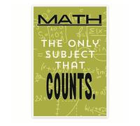 AUOQKQUT Witty Math Classroom Decor Poster - Math Geek Humor & Intelligent Jokes - Wall Art for Science Lab, Study Room, Library Framed,12x18inch(30x45cm)