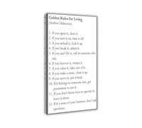 AUOQKQUT Workplace Ethics Poster Golden Rule Office Sign Motivational Wall-Art Canvas Print for Professional Business Decor Unframed,08X12inch(20X30cm)