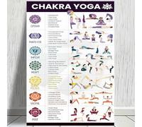 AUOQKQUT Yoga Teaching Posters - Set of Unframed Sequence Charts for Flows and Transitions, Mindful Decor Art for Home Yoga Room & Studio Unframed,16x24inch(40x60cm)