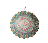 Auosxny Wind Spinner Mandala ，with A Sacred Geometry Pattern ，3D Visual Effect, for Indoor/Outdoor Decor, Yard Art, Garden Decorations(C)
