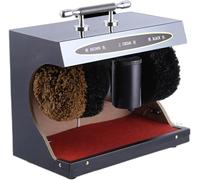 AUOTR Shoe Polisher Machine, Electric Shoe Shine Machine Automatic Shoe Shine Shoe Polishing Machine Automatic Horizontal Induction Shoe Cleaning Machine(Silver)