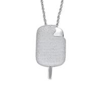 AUOU 1 Pc European And American Ice Cream Pendant, Hip-hop Couple Colored Necklace