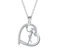 AUOU 1 Pc Love-shaped Playing Volleyball Necklace For Women