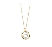 AUOU 1 Pc Silver Necklace With The Twelve Zodiac Signs And Zircon Inlay Necklace
