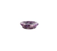 AUOU 1pc Amethyst Bowl Shape Natural Crystal Handicraft Ornament Home Decor For Festival Gifts