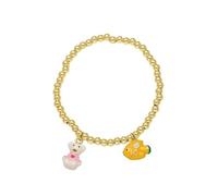 AUOU 1pc Enamel White Bear Giraffe Bracelets For Women Chain Of Beads Bracelets Gifts