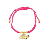 AUOU 1pc Gilded Turtle Bracelets For Women Chain With Rope Round Sun Moon Bracelets Gifts