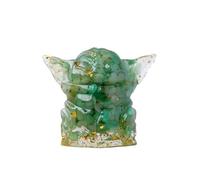 AUOU 1PC Natural Crystal Yoda Stone for Ornament Home Garden