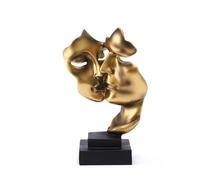 AUOU European Silence Is Gold Couple Abstract Ornament Home Decor