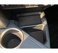 auovo Anti Dust Mats for Toyota RAV4 Accessories 2013 2014 2015 2016 2017 2018 Interior Custom Fit Cup Holder Inserts Door Liners (13pcs/Set) (Black)