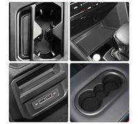 Auovo Anti Dust Mats for Volkswagen VW Tiguan Accessories 2018 2019 2020 2021 2022 2023 Custom Cup Holder Door Center Console Liners Inserts for VW Tiguan (19pcs/Set) (Black Trim)