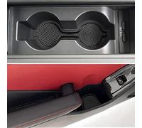 Auovo Cup Holder Insert Liners Compatible with Toyota GR86 & for Subaru BRZ Accessories 2024 2023 2022 Anti Dust Custom Fit Door Pocket Liner Center Console Interior Mats 6pcs (Black Trim)