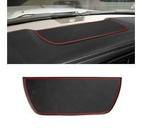 Auovo Dashboard Mat Cover for Dodge Ram 1500 2500 3500 Accessories Interior 2011-2018 Pickup Car Dash Pad Trim Rubber Soft Tray(1 PCS) (Red Trim)
