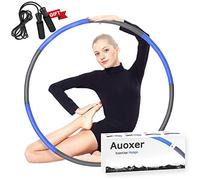 Auoxer Fitness Exercise Weighted hoops, Lose Weight Fast by Fun Way to Workout, Fat Burning Healthy Model Sports Life, Detachable and Size Adjustable Design