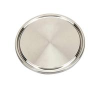 AUPERS 5Pc 10Pc OD25.5mm 50.5mm 64mm 1.5" 2" 3" Tri Clamp 304 Stainless Sanitary Tri-Clamp TC Blind Cover End Cap Home Reality(3 Inch OD 91mm,5pc)