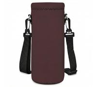 AUPET Water Bottle Bag Carrier,24oz/32oz Insulated Neoprene bottle Sling Holder Case Pouch Cover for 1000ML/750ML Bottles with Shoulder Strap for walking (Dark Cherry Brown, 1000ML)
