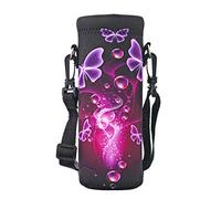 AUPET Water Bottle Bag Carrier,24oz/32oz Insulated Neoprene bottle Sling Holder Case Pouch Cover for 1000ML/750ML Bottles with Shoulder Strap for walking
