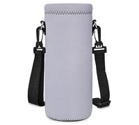 AUPET Water Bottle Carrier,Insulated Neoprene Water bottle Holder Bag Case Pouch Cover 1000ML or 750ML,Adjustable Shoulder Strap, Great for Stainless Steel and Plastic Bottles