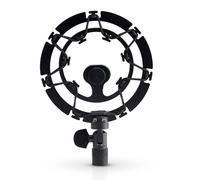 Auphonix Microphone Shock Mount - Isolation Mount Compatible w/Blue Yeti Microphone, Yeti Pro, Snowball and Rode Mic Arm - 5.5 x 3.5 Inch Isolation Shield Black