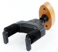 AUPHY Guitar Wall Mount with Auto-Lock & Auto-Rotate Mechanism | 10KG+ Heavy Duty | Universal Hanger for All Headstock/Neck Widths, Classical, Acoustic, Electric Guitars, Bass etc,Wood Base