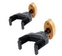 AUPHY Guitar Wall Mount with Auto-Lock & Auto-Rotate Mechanism | 10KG+ Heavy Duty | Universal Hanger for All Headstock/Neck Widths, Classical, Acoustic, Electric Guitars, Bass etc,Wood Base