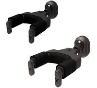 AUPHY Guitar Wall Mount with Auto-Lock & Auto-Rotate Mechanism | 10KG+ Heavy Duty | Universal Hanger for All Headstock/Neck Widths, Classical, Acoustic, Electric Guitars, Bass etc,Nylon Base Black