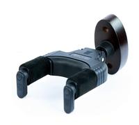 AUPHY Guitar Wall Mount with Auto-Lock & Auto-Rotate Mechanism | 10KG+ Heavy Duty | Universal Mount for All Headstock/Neck Widths, Classical, Acoustic, Electric Guitars, Bass, etc,Black Wood