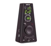 AUPHY Professional Digital Metronome for Guitar Piano Violin Ukulele etc,Human Voice Counting/Timer Function & Rotary Tempo Knob,Delivers Precise Beat & Multiple Rhythm Patterns,Black
