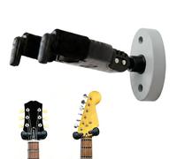 AUPHY Wooden Guitar Wall Mount for Acoustic Electric Classical Guitars Bass etc,Professional Guitar Wall Hanger/Stand/Holder withAutoLock & AutoFit Yoke for Various Headstock and Neck Widths