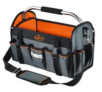 Aupofit 16-Inch Open-Top Tool Tote, 29-Pocket Pro Bag for All Trades | Heavy Duty Tool Bag Trusted by Electricians Plumbers HVAC. Built with Rigid PE Panel, 1680D Fabric & Soft Padded Handle