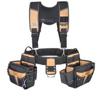 Aupofit Pro Ergonomic Tool Belt with Padded Suspenders | Engineered to reduce back & hip strain. A must-have for framers, roofers, and contractors who live on the job site