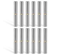 Aupoko 12Pcs Weld-On Heavy Duty Detachable Gate Hinges, 3" Long 0.5" Pin OD | 3" Carbon Steel Weldable Bullet Hinges, 0.5" Pin OD for Swing Doors & Trailer Ramps