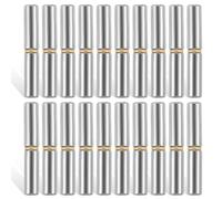 Aupoko 20Pcs Carbon Steel Weld-On Bullet Hinges | 2-1/2" Long 3/8" Diameter Detachable Gate Hinges for Swing Doors with 1/4" Pin OD