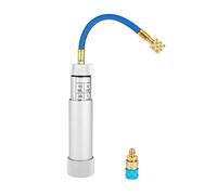 Aupoko A/C AC Oil and Dye Injector with R-134a Snap Quick Coupler 1/4" SAE Hand Turn