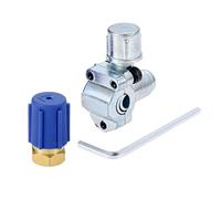 Aupoko A/C Retrofit Valve Kit, Retrofit Valve with Dust Cap Convert, BPV31 Bullet Piercing Tap Valve Line Tap Valve Kit, Fits for HVAC Refrigerant System R12 R22 R502 R134A