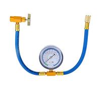 Aupoko AC R134A Recharge Hose with 70 mm Gauge, Auto AC Recharge Kit, 1/2’’ Acme Female Can Tap, 1/4’’ SAE Female Hose for R12 R22 Port, A/C Air Conditioning Refrigerant System