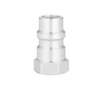 Aupoko Adapter Switch R12 R22 R502 to R134A Fast Quick Conversion, 1/4 SAE and 8v1 Thread AC Charging Adapter Plug(Silver)
