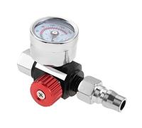 Aupoko G1/4” Air Compressor Regulator - Spray Paint Gun Switch Control Valve Gauge with Male Female Connector for Pneumatic Tool and Air Tools
