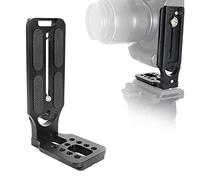 Aupoko Quick Release L-Bracket Compatible with Arca Swiss, L Bracket Quick Release Plate L Plate, 1/4" Tripod Plate for Ball Head Tripod Stabiliser Compatible with Manfrotto Canon Nikon Sony