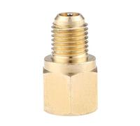 Aupoko R134A Refrigerant Tank Adapter, 1/4" SAE Male to 1/2" ACME Female, 1/4’’ SAE Female X 1/2’’ ACME Male (1/4" SAE Male to 1/2" ACME Female)