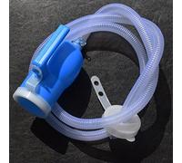 AUPOREY 1.6M/ 63inch Urinary Catheter Urinary Drainage Tube Replacement Urinal Tube Clear Corrugated Plastic Urine Bottle Tube for Male Urinal System