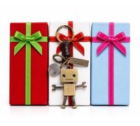 AuPra Personalised Robot Keyring Gift for Women & Men | Custom Engraved Name Keychain | Leather Robot Key Ring for Boyfriend, Kids & Friends