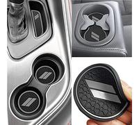 Auprite Non-Slip Anti-Dust Mats for Dodge Challenger 2015 2016 2017 2018 2019 2020 2021 2022 2023, Custom fits Cup Holder Liners Mats Door Pocket Center Console Liners (Gray/11Pcs)