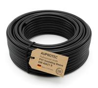 AUPROTEC Black Cable Sleeve 8mm x 10m I Flexible & Insulated PVC I Protection for Wires in Automotive and Electrical use I Black