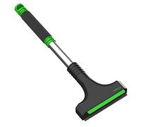 AUPROTEC Ice Scraper with Polycarbonate Ice Scraper Windscreen + Rubber Squeegee and Non-Slip Handle Winter Tool A 12 - Colour: Black-Green